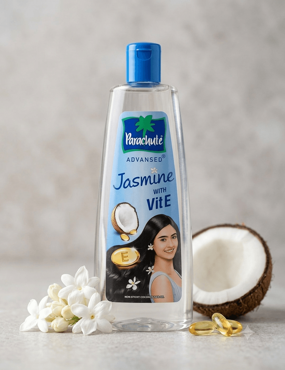 Parachute Advanced Jasmine with Vit E Non-Sticky Coconut Hair Oil.300ml