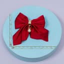 Elegant Pearl Drop Bow Hair Clip 1 pc view 2