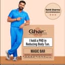Ghar soap Magic Bar saffron + sandalwood detan bathing bar 1 pc view 1