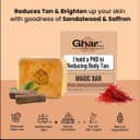Ghar soap Magic Bar saffron + sandalwood detan bathing bar 1 pc view 3