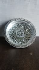 Silver Plastic Bowl for dry fruit packing 10inch view 1