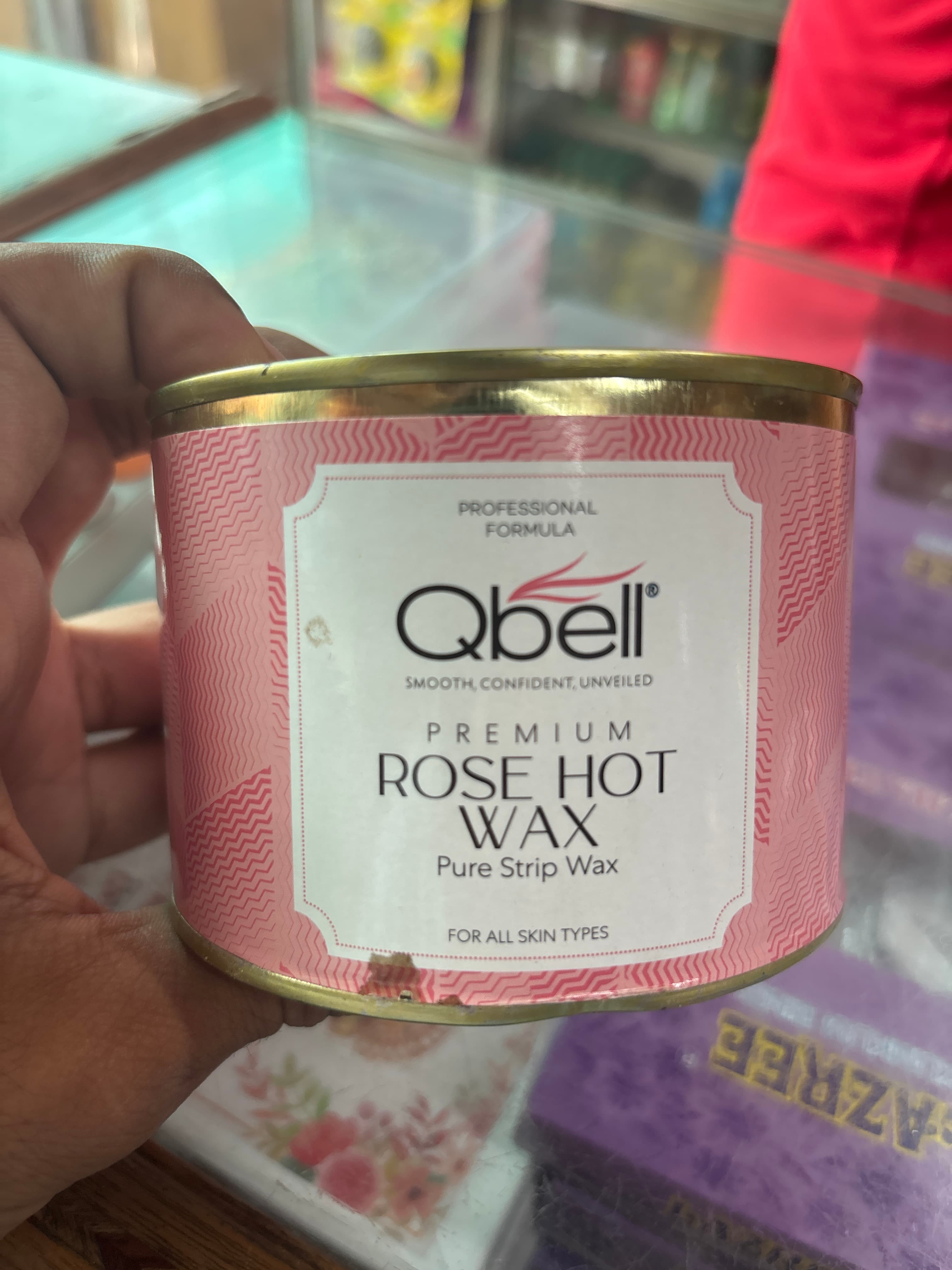 Qbell Premium ROSE HOT WAX 500gm