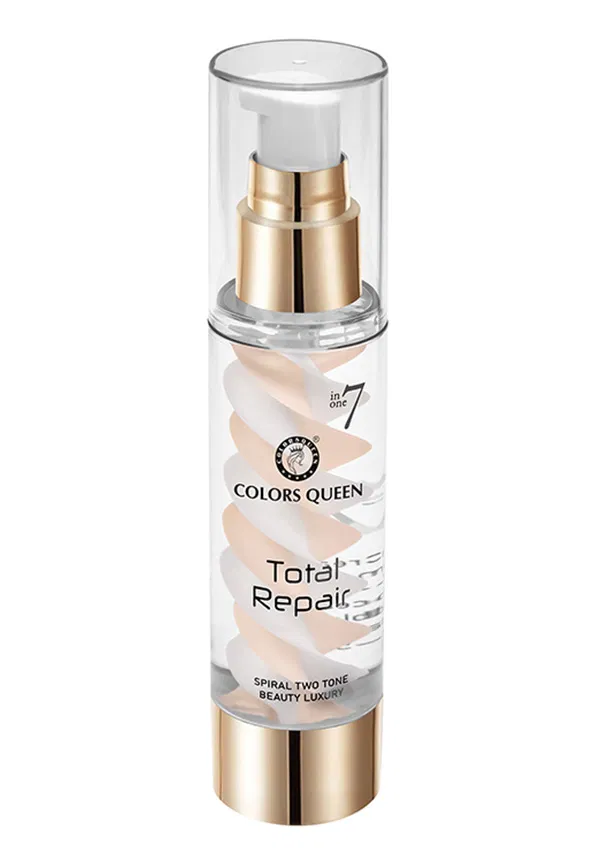 7 in 1 Total Repair Foundation Combination of CC Cream, Primer | Size: 50 gm | Shades: Ivory By Colors Queen