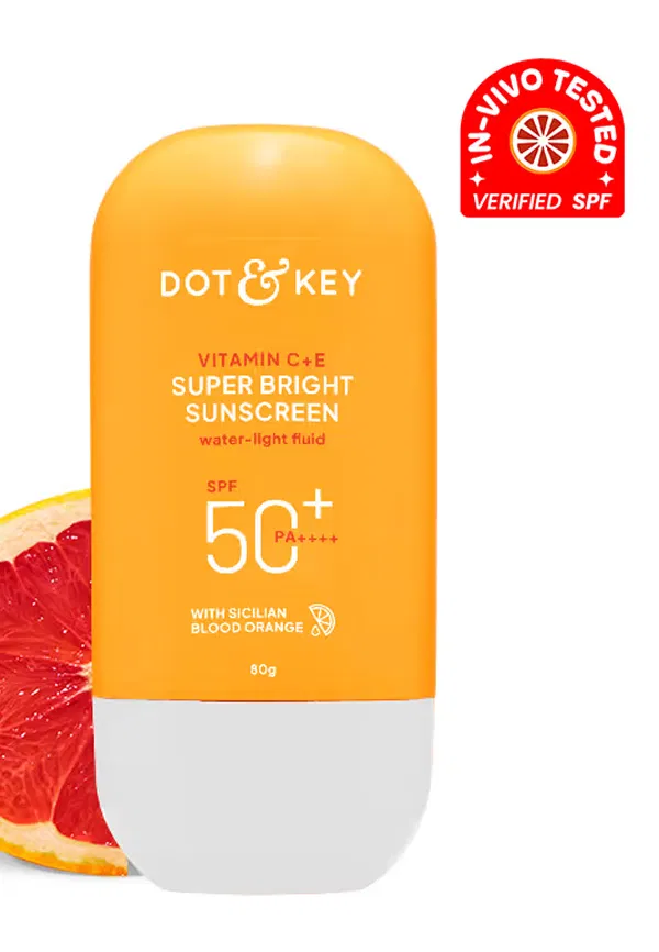 Vitamin C + E Sunscreen, IN-VIVO Tested SPF 50+ PA++++ | Size: 80 gm By Dot & Key