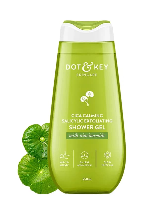 Cica Calming Salicylic Exfoliating Shower Gel | Size: 250 ml By Dot & Key